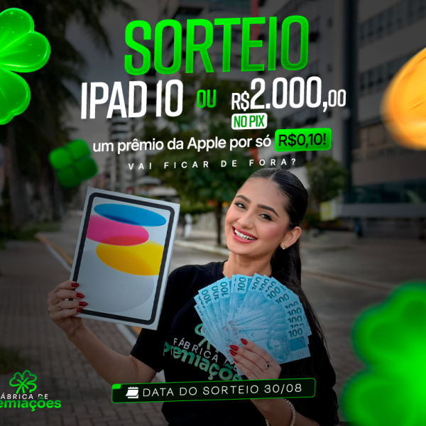 IPAD 10 GERAÇÃO OU R$2000,00 NO PIX